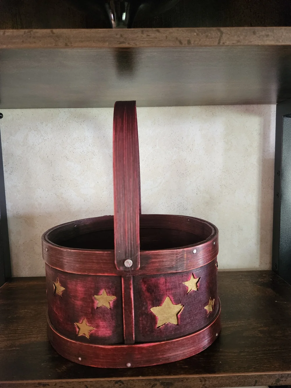 Red Star Accent Basket - Home Accents